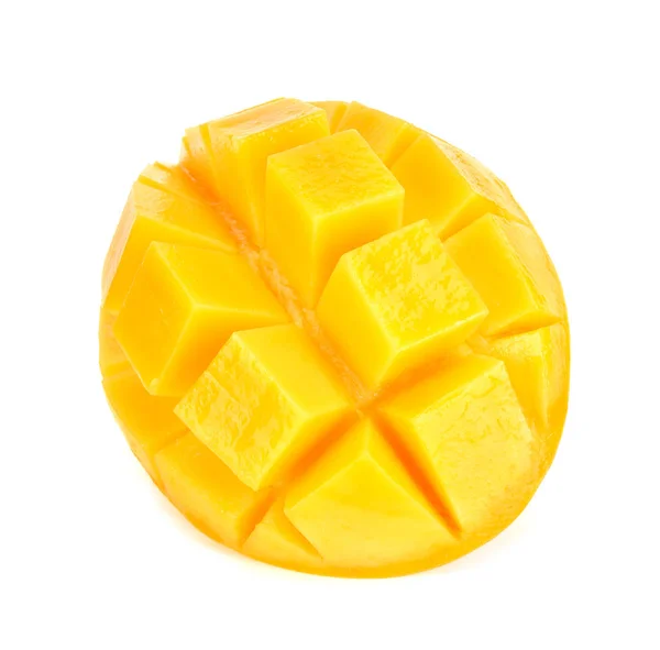 Beyaz arka plan üzerinde izole sarı mango — Stok fotoğraf