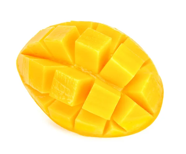 Жовтий манго ізольований на білому тлі — стокове фото