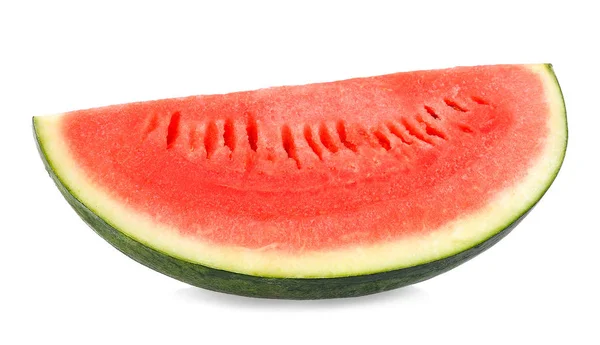 Slice watermelon isolated on the white background — Stock Photo, Image