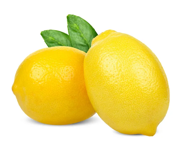 Lemon isolated on white clipping path — Stock Photo, Image