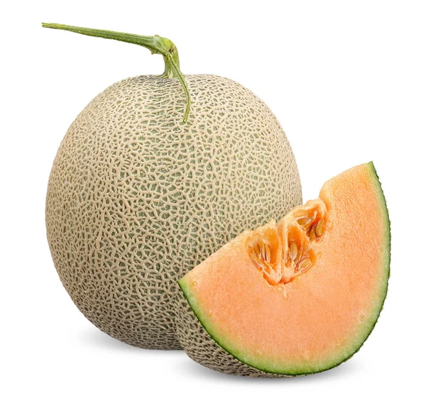 Melon isolerad med klippbana — Stockfoto