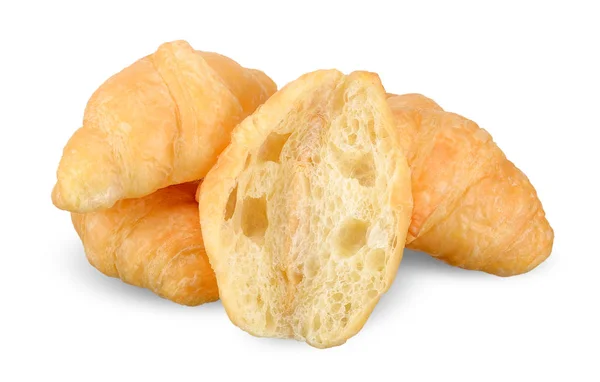 Croissant isolado no fundo branco — Fotografia de Stock