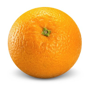 portakal meyvesi beyaz, turuncu kırpma yolunda izole
