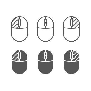 Bilgisayar fare düğme simgesi