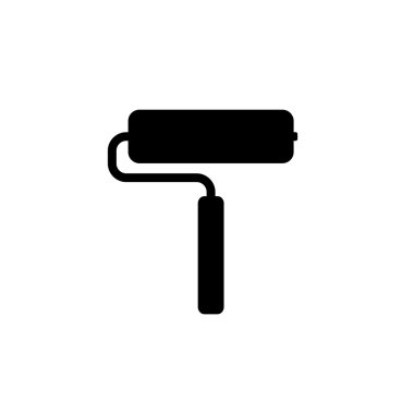 Boya silindiri basit simgesi