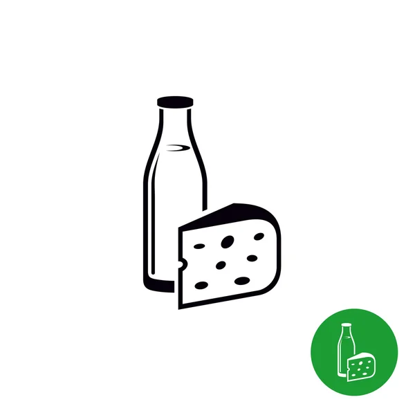 Lait et produits fromagers — Image vectorielle