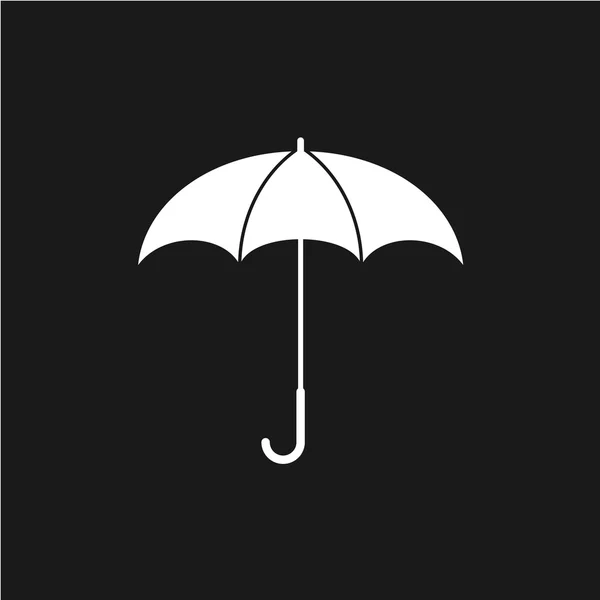 Conception de parapluie blanc — Image vectorielle