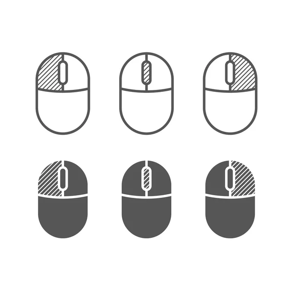 Computer mouse buttons icon — Stock Vector