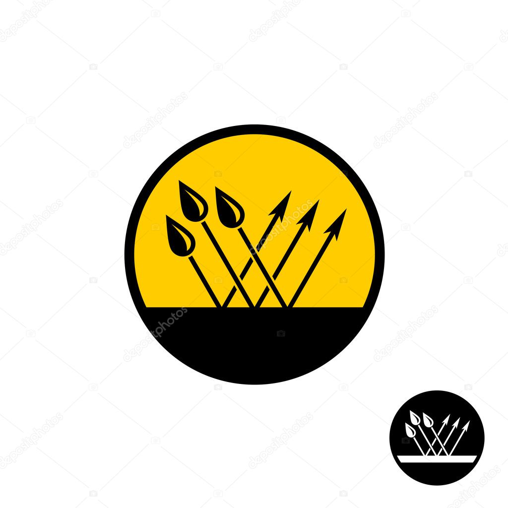 Vector illustration design of Waterproof symbol with water drops isolated on white background