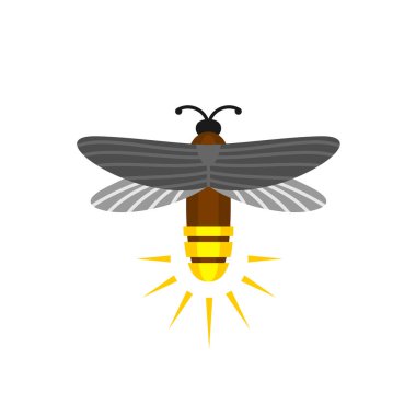 Firefly izole karikatür vektör logosu