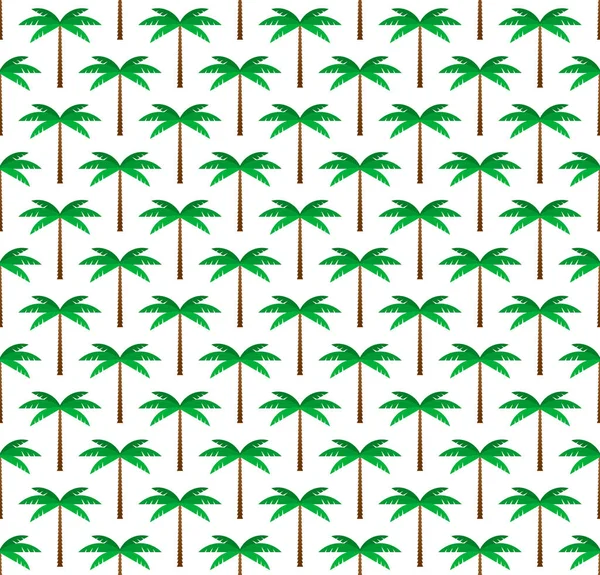 팜 나무 원활한 패턴 배경 — 스톡 벡터
