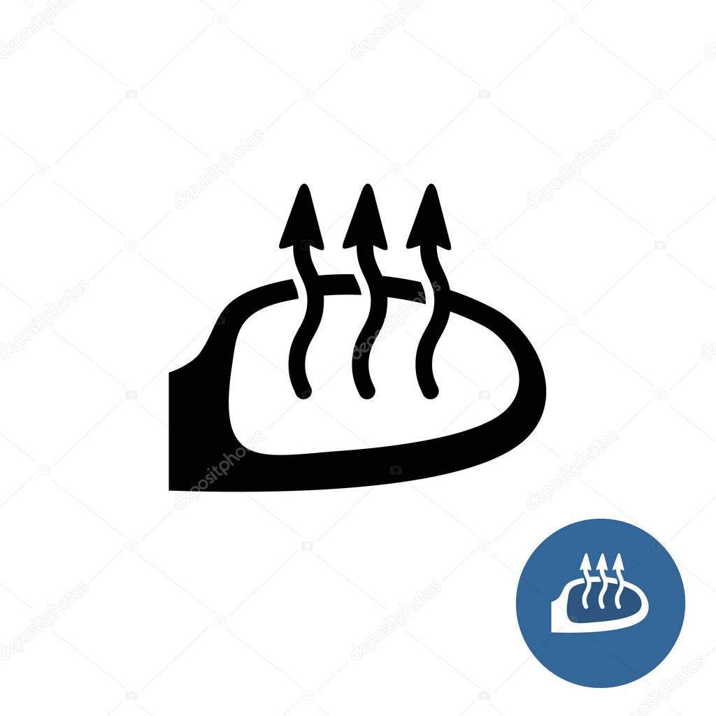 Car mirror heat icon — Stock Vector © Kilroy 137012512