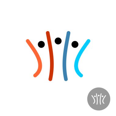 Ekip çalışması topluluk insanlar logosu