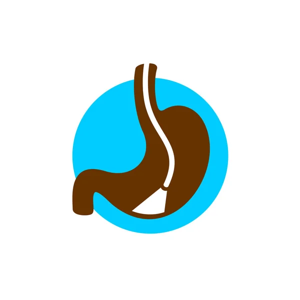 Icono de endoscopia estomacal. Símbolo gastroscópico . — Vector de stock