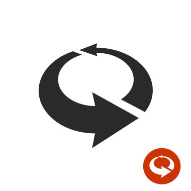 Oklar daire 3d simgesi