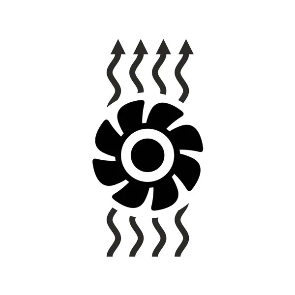 Icono de ventilación del ventilador de escape — Vector de stock