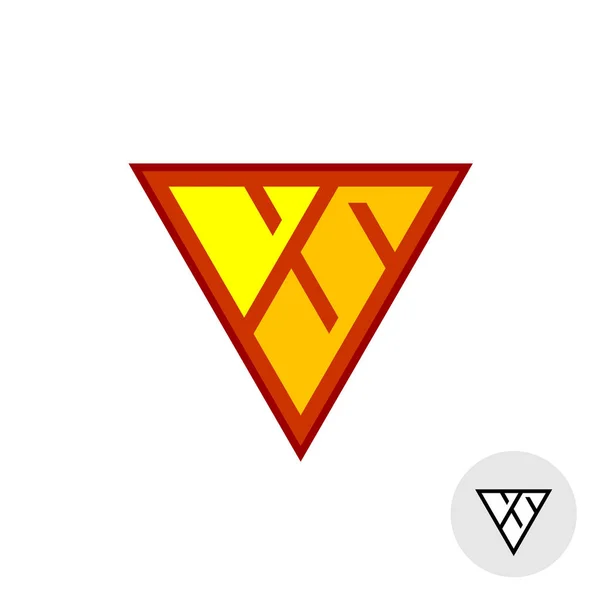 Lettres VS versus symbole dans un style géométrique . — Image vectorielle