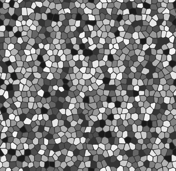 Mosaic sömlösa mönster. Gråskala textur. — Stock vektor