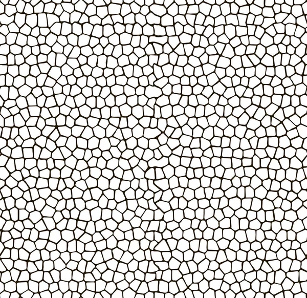 Mosaic sömlösa mönster. Vit och svart textur. — Stock vektor