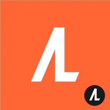 Al mektupları sembolü. A ve L harfleri bağ.