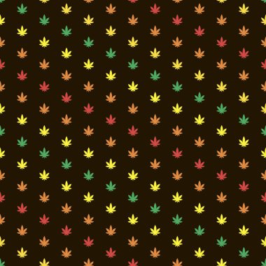 Marihuana yaprağı seamless modeli.