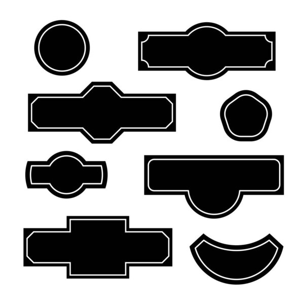 Набор значков наклейки бутылки или шаблонов номера дома на улице. Регулируемая ширина хода
.