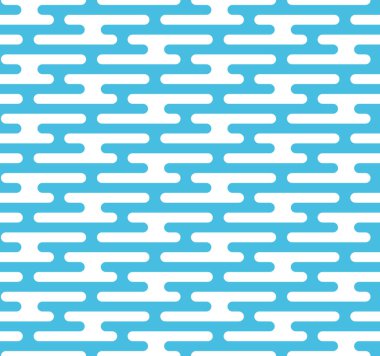 Geometrik yuvarlak gökyüzü pürüzsüz desen arkaplanı. Mavi ve beyaz renkli sert bir gökyüzü dokusu. Biçimlendirilmiş bulut arkaplan tasarımı.