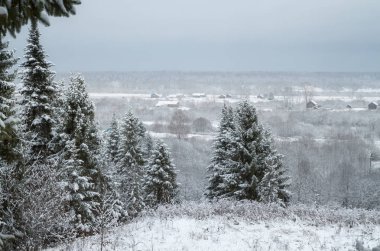 Kış kırsal arazisi