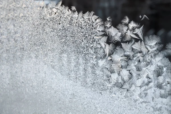 Frosty wzór na szkle — Zdjęcie stockowe