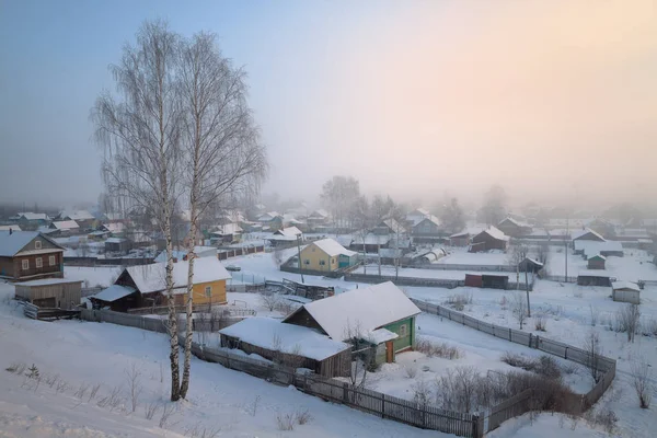 Frosty's morgens en mist — Stockfoto