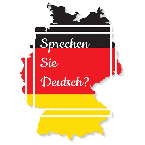 Sprechen Sie deutsch? Vektorillustration — Stockvektor