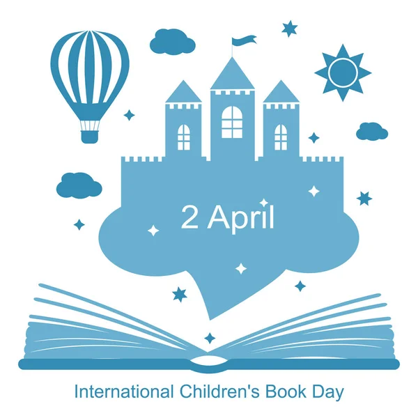 Dia Internacional do Livro das Crianças — Vetor de Stock