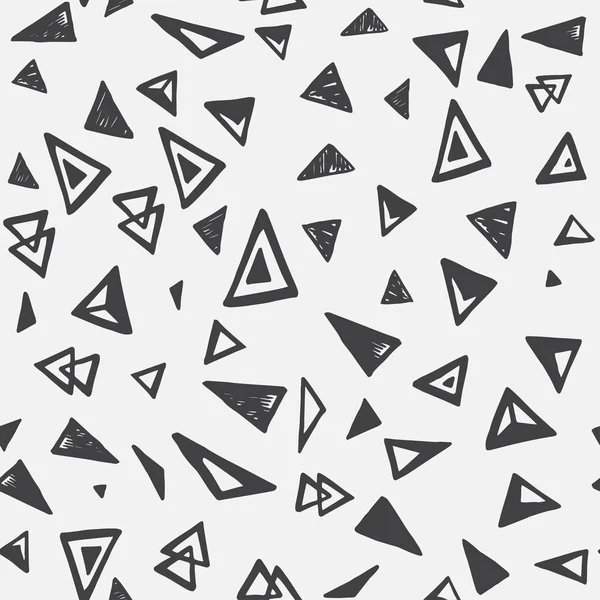 Бесшовный рисунок с треугольниками — стоковый вектор