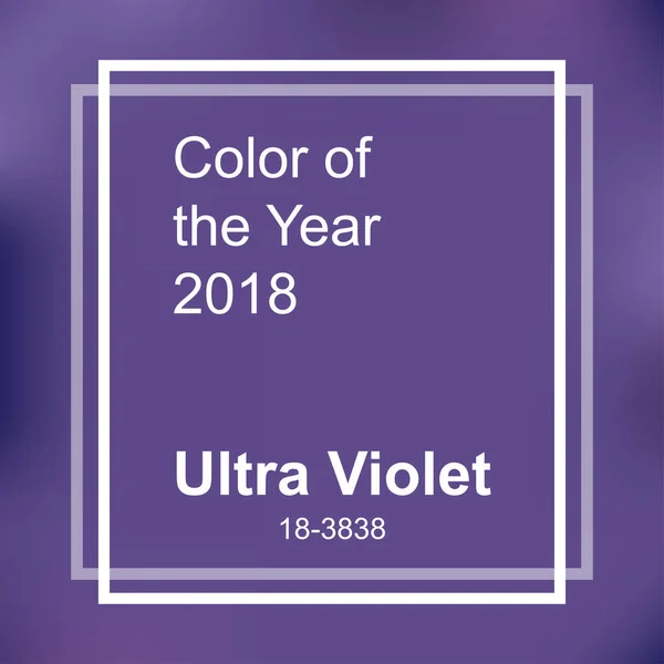 Kleur van het jaar 2018 — Stockvector