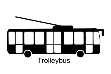 Trolleybus simge vektörü