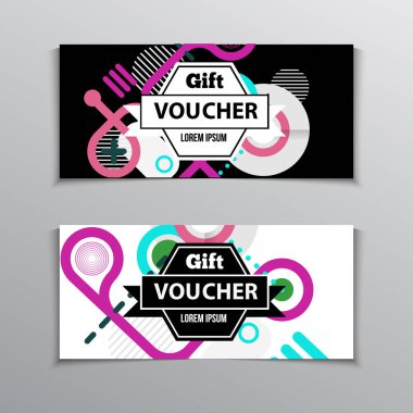 Hediye veya indirim kuponları tasarım