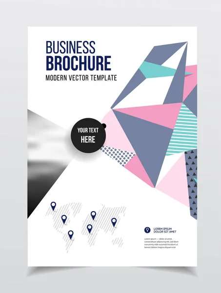 Desenho de brochura empresarial —  Vetores de Stock