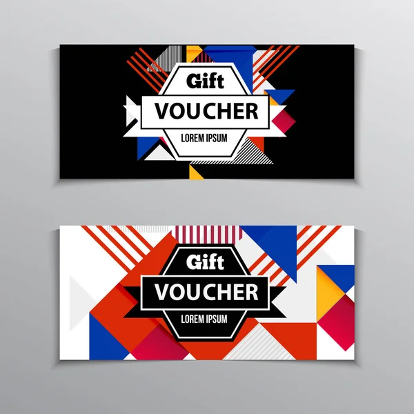 Cadeau of korting vouchers-ontwerp — Stockvector