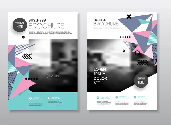 Conception de brochures d'affaires — Image vectorielle