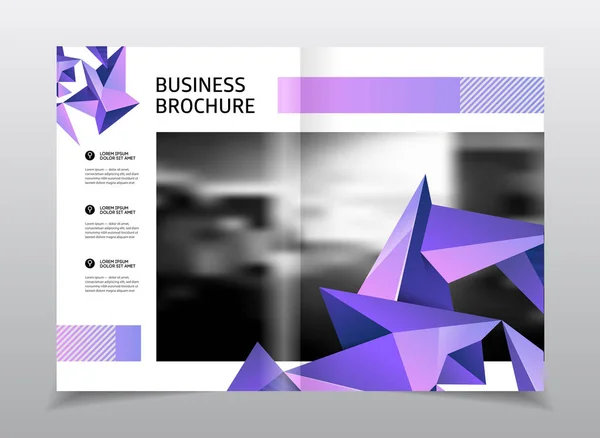 Conception de brochure d'entreprise — Image vectorielle