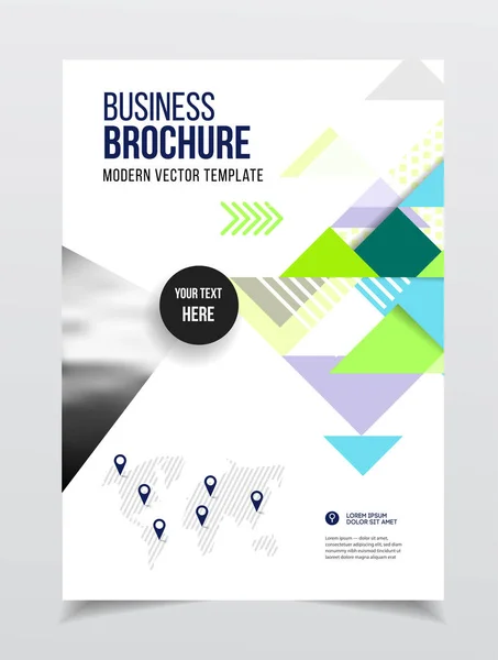 Desain brosur bisnis - Stok Vektor