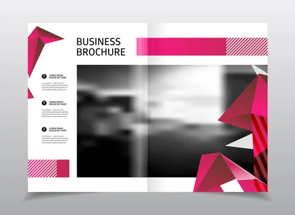 Conception de brochure d'entreprise — Image vectorielle