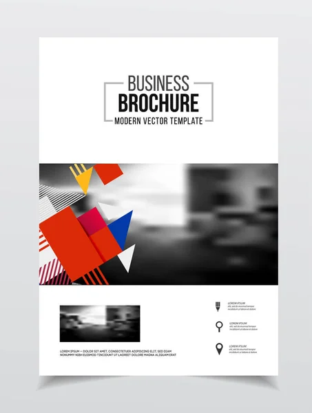Desenho de brochura empresarial — Vetor de Stock