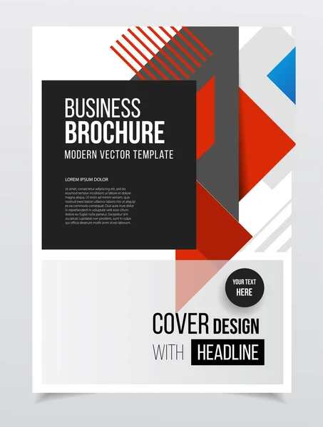 Obchodní brožura design — Stockový vektor