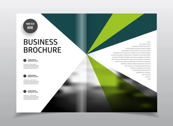 Conception de brochure d'entreprise — Image vectorielle