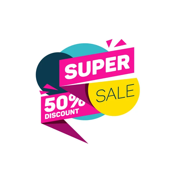 Super verkoop banner — Stockvector