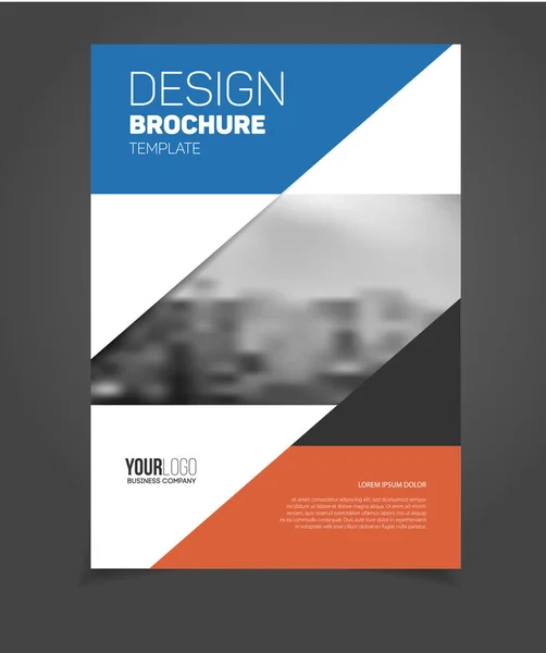 Progettazione brochure aziendale — Vettoriale Stock