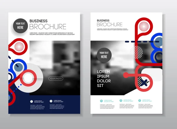 Conception de brochures d'affaires — Image vectorielle