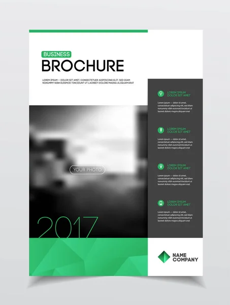 Progettazione brochure aziendale — Vettoriale Stock