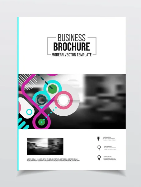 Progettazione brochure aziendale — Vettoriale Stock